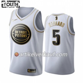 NBA Detroit Pistons Trikot Luke Kennard 5 Nike 2019-2020 Weiß Golden Edition Swingman - Kinder